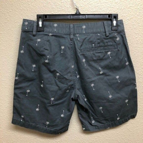 Disney Junk Food Gray flat front palm trees shorts men's Small - Picture 4 of 5